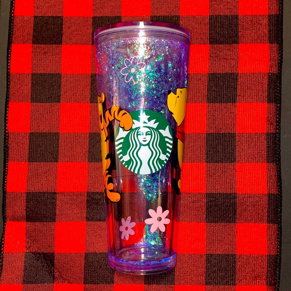 Starbucks Snowglobe Winnie the Pooh Tumbler